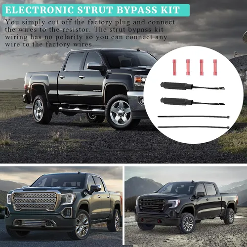 Vista 6 de Kit Electrónico de Derivación de Amortiguador Compatible con Buick GMC Cadillac Chevrolet Ford 2000-2012 Funciona en Amortiguadores de Suspensión