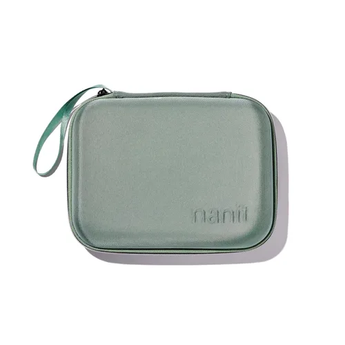 Vista 4 de Nanit Estuche de viaje – Funda protectora rígida de transporte para monitor de bebé Pro y accesorio de viaje multisoporte, verde