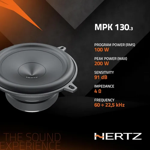 Vista 5 de HERTZ Mille Pro Series MPK 1303 5.25" Sistema de componentes de audio profesional bidireccional