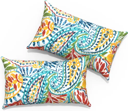 Vista 105 de Almohadas de exterior para muebles de patio de 16 x 16 pulgadas, almohadas cuadradas para exteriores con rellenos, almohadas decorativas de patio