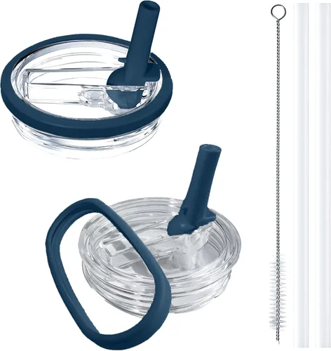Vista 13 de Stanley - Paquete de 2 tapas abatibles con popote Stanley, a prueba de fugas, accesorios Stanley para vasos Stanley Quencher H2.0 de 40 onzas