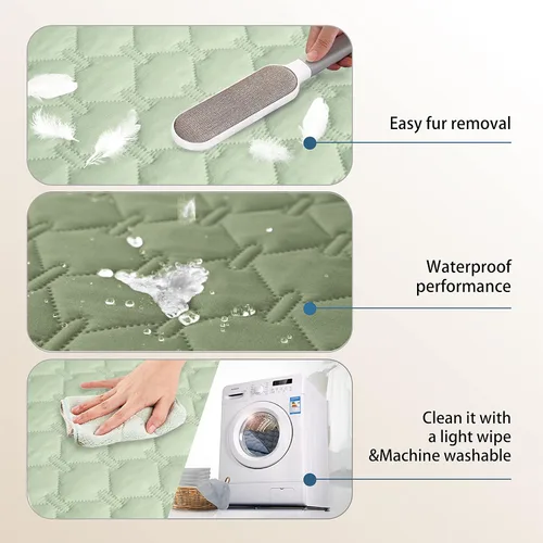Vista 7 de gogobunny - Funda de cama para mascotas 100% impermeable y de doble cara, manta para perros y gatos, protector de muebles, reversible