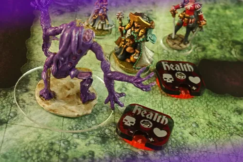 Vista 2 de LITKO Diales de salud 1-15 compatibles con Descent, rosa fluorescente (2)