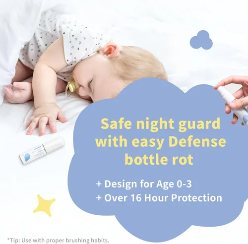 Vista 6 de oh care Spray bucal para niños, ayudante de pasta de dientes para niños pequeños, pasta de dientes para bebés sin flúor con protección contra