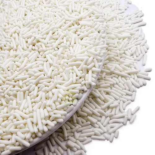 Vista 3 de SE Si&Moos White Sprinkles - Gránulos blancos comestibles de Jimmy suaves para decoración de pasteles de Halloween, decoraciones de galletas