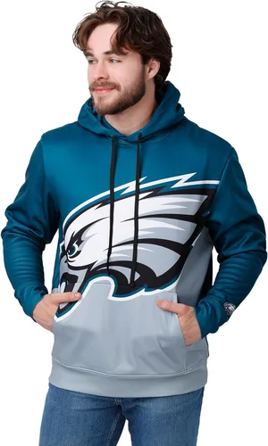 Vista 13 de FOCO NFL mens Nfl Team Color Bold Logo Hooded Pullover Hoodie