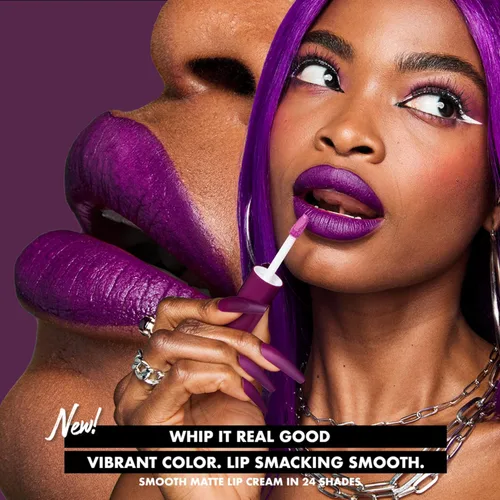 Vista 4 de NYX PROFESSIONAL MAKEUP Smooth Whip Crema de Labios Mate, De Larga Duración, Hidratante, Lápiz Labial Líquido Vegano - Kitty Belly (Nude Durazno)
