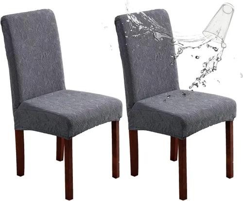 Vista 22 de Fundas impermeables para sillas de comedor, fundas elásticas para sillas Parsons, para comedor, cocina, funda protectora para silla de comedor