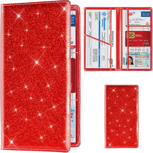 Vista 19 de TOURSUIT Soporte para Registro de Coche y Tarjeta de Seguro, Organizador de Compartimento para Documentos de Licencia en Guantera, Accesorios