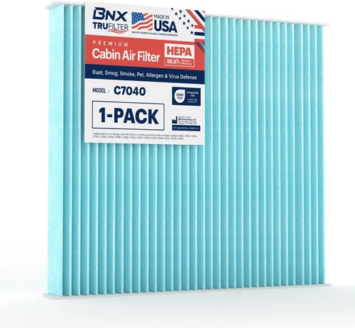 Vista 23 de BNX TruFilter C7001 - Filtro de aire de cabina HEPA, 99.97 %, compatible con Chevrolet: Avalanche, Silverado, Suburban, Tahoe; compatible