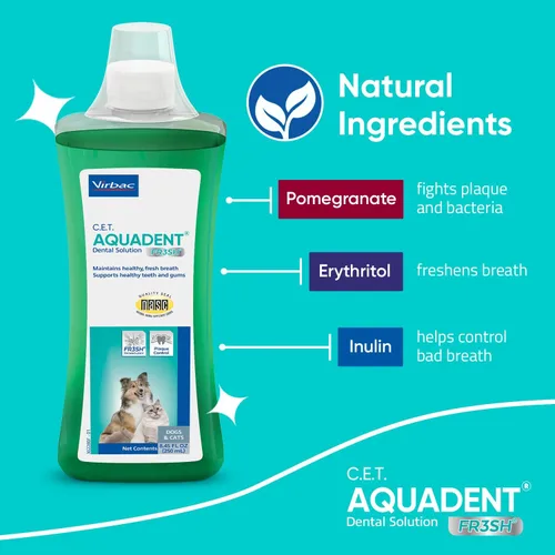 Vista 5 de Virbac C.E.T. Aquadent Solución Dental para Perros y Gatos (8.5 fl oz)