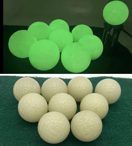 Vista 5 de Bola de golf Glow & Floater, bola flotante de golf luminosa, bola de golf flotante con brillo de práctica nocturna, golf nocturno y golf acuático