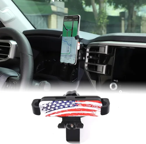 Vista 15 de Aunginsy Base de soporte de teléfono para tablero de automóvil compatible con Toyota Tundra/Sequoia 2022-2023 consola central Panel de tablero Base