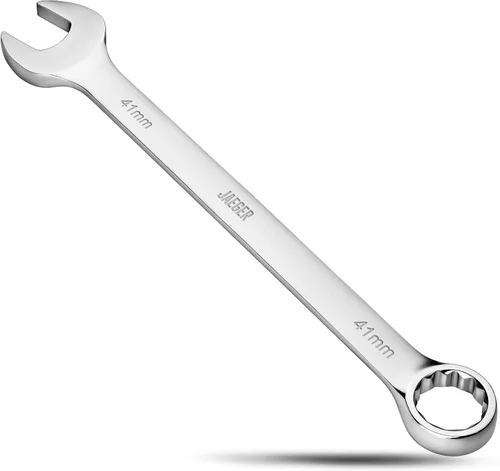 Vista 13 de Jaeger Llave combinada de 1 pulgada extra grande con extremo de caja compensado de 15° – Llave métrica de servicio pesado con extremo de caja de 12