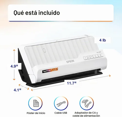 Vista 9 de Epson RapidReceipt RR-400W Wireless Business Scanner Recibo Organización de Recibos ScanSmart AI PRO Technology - Alimentador automático de 20