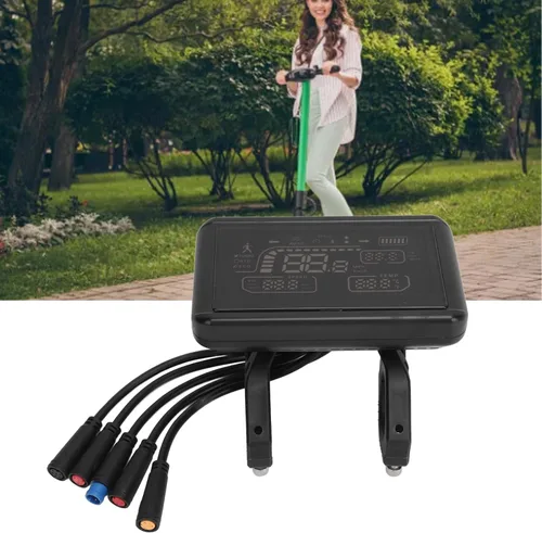 Vista 4 de Pantalla LCD de bicicleta eléctrica Velocidad Engranaje Indicador Modo de potencia Medidor Panel Pantalla Reemplazo para Bicicletas Eléctricas