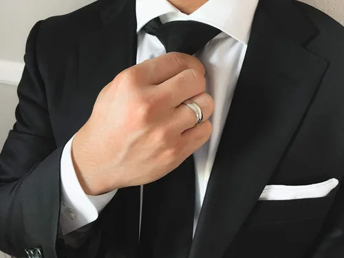 Vista 4 de Tioneer Sterling Silver Plain Dome Wedding Band for Men and Women, Made In USA - Custom Text Personalized Ring, 3mm to 8mm Width, Size 4-13