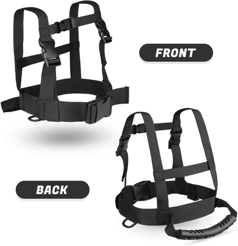 Vista 6 de Odoland Kids Ski Snowboard Training Harness Toddler Skiing Harness with Removable Leash Speed Control Teaching for Beginners