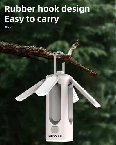 Vista 5 de Linterna LED recargable para campamento, luz impermeable con 8 modos de luz, esenciales para camping, linterna portátil para camping, huracán