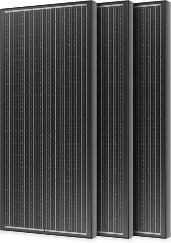 Vista 21 de Panel Solar de 18BB 100 Vatios, Panel Solar N-Type de 12V 100W, Módulos PV Monocristalinos de Alta Eficiencia del 25% para RV, Marino, Techo