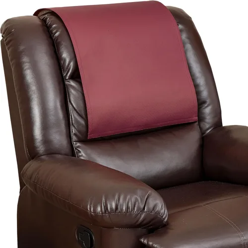 Vista 7 de Protector antideslizante para reposacabezas reclinable, lavable de piel sintética, fundas para reposacabezas para silla reclinable, fundas