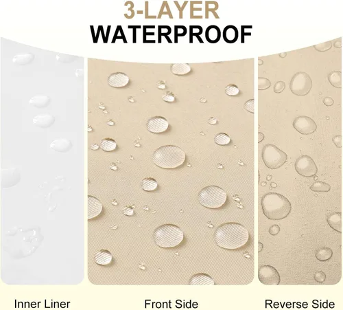 Vista 2 de downluxe Cojines impermeables para sillas de exterior para muebles de patio, cojín para silla de patio de 18 x 18 x 2 pulgadas con lazos ajustables