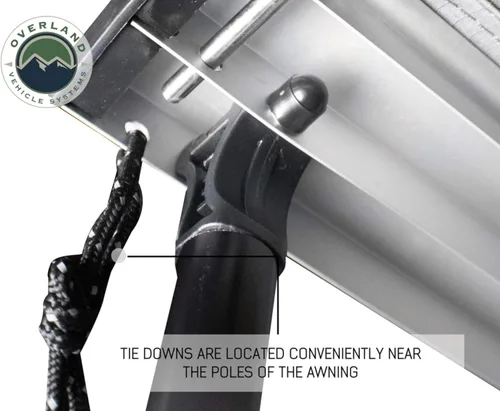 Vista 3 de Toldo OVS Nomadic 2.0 Gris oscuro con cubierta de viaje negra Universal