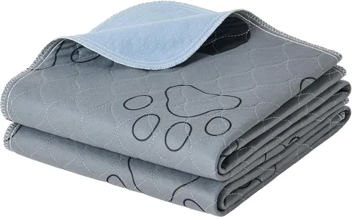 Vista 13 de Feandrea Almohadilla lavable para orina de perro, paquete de 2, reutilizable, 24 x 18 pulgadas, S, impermeable para entrenamiento de mascotas, a