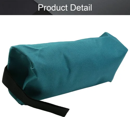 Vista 4 de Utoolmart Bolsa de herramientas profesional, bolsillos de lona Oxford, organizador de herramientas resistente, cinturón de trabajo totalmente Azul