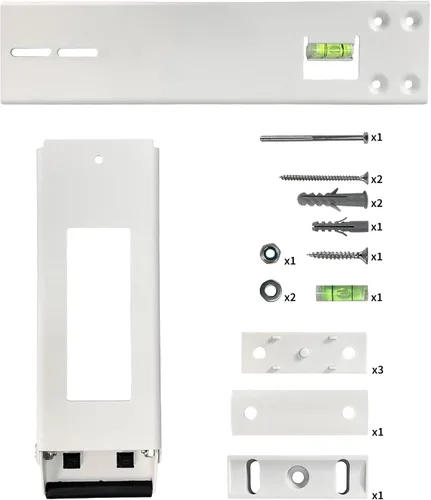 Vista 7 de Soporte de montaje de aire acondicionado para ventana, soporte universal para ventana de aire acondicionado, soportes de montaje de hasta 85 libras
