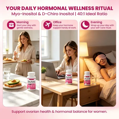 Vista 7 de Myo & D-Chiro Inositol para Mujeres 2000mg - Proporción 40:1, 90