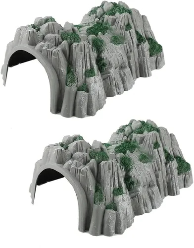 Modelo Scenery 1:87 HO OO Escala PModel Tren Ferrocarril Tren Cueva Túneles Tren Accesorios de Tren (2PCS)