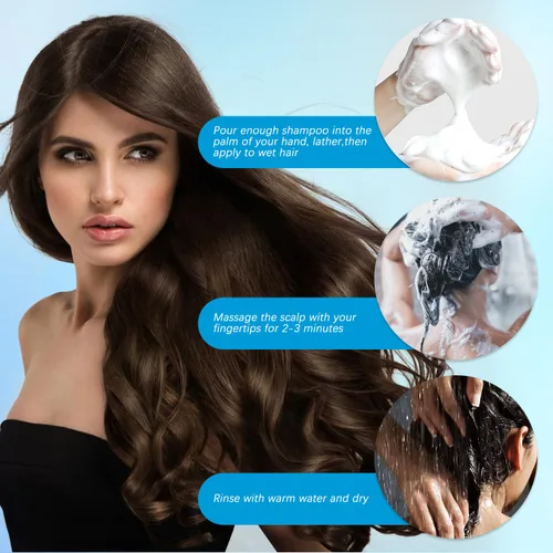 Vista 5 de Nipori Shampoo Anti, Nipori Champú para el Cuidado del Cabello Caspa - Control de Aceite Limpieza Refrescante, para Hombres y Mujeres (120 ML)