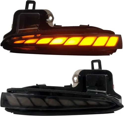 Vista 10 de HIGH FLYING - Accesorios para auto: espejos laterales LED, luces de señal de giro dinámicas y secuenciales con apagón, tira indicadora, 2 piezas/par