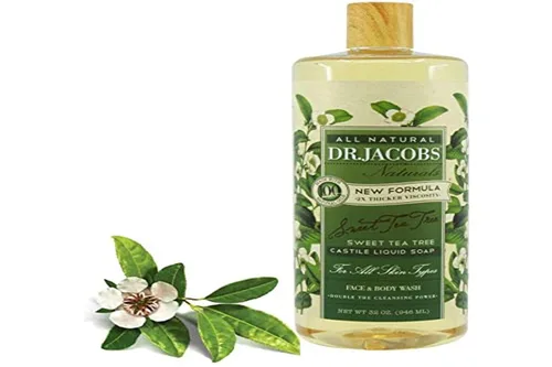 Vista 37 de Dr. Jacobs Naturals - Jabón líquido de Castilla puro, manteca de karité, jabón a base de plantas infundido con vitamina E y aloe vera para hidratar