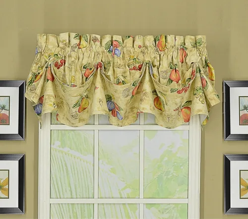 Vista 8 de Today's Curtain Orchard Kitchen - Cortina de tela de vela, 36 pulgadas, arena, 56 pulgadas de ancho x 36 pulgadas de largo