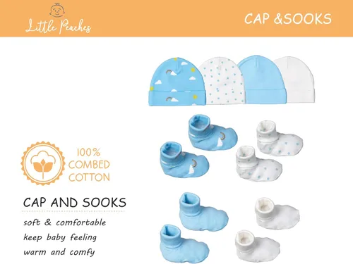 Vista 5 de Newborn Layette Gift Set for Baby Boys or Girls - 25 Piece Newborn Clothes & Accessories Set