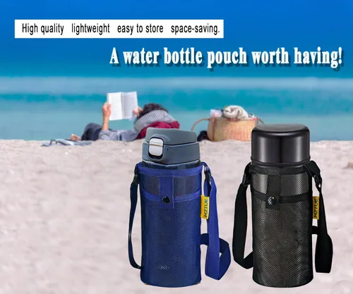 Vista 2 de Water Bottle Holder with Strap, Premium Water Bottle Carrier with Strap Easy Clean, Light Water Bottle Carrier Bag, Water Bottle Holder with Pocket