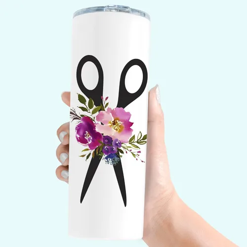 Vista 4 de AVITO Vaso de peluquero personalizado – Vaso delgado de acero inoxidable de 20 onzas – Regalo para estilista