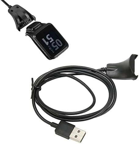 Vista 5 de Cable de carga USB para reloj Tomtom, cargador de repuesto para Tomtom Watch Series para Tomtom Golfer 2 Runner 22 Runner 3 Spar, 3.3 pies
