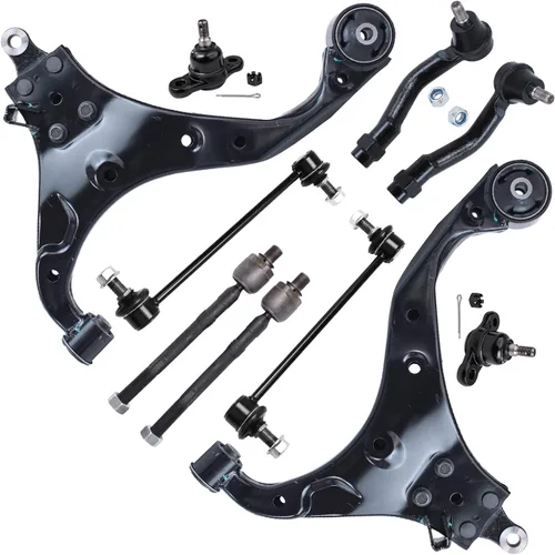 Vista 163 de Detroit Axle - Kit de suspensión delantera de 10 piezas para Ford Freestar Mercury Monterey 04-07, 2 brazos de control inferiores con rótula 4
