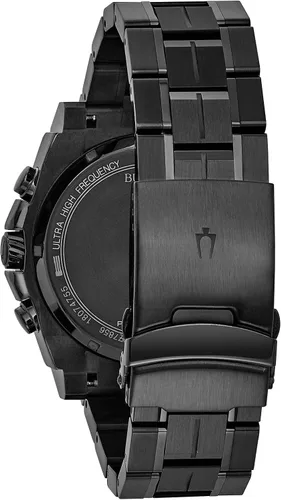 Vista 3 de Bulova Icon - Reloj cronógrafo de cuarzo de alta precisión para hombre, cristal mineral curvado, resistente al agua, barrido continuo de segunda