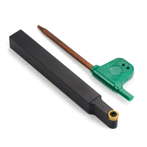 Vista 5 de OSCARBIDE Soporte para herramientas de torneado de vástago de 3/8 "SRDCN06-6J, 3.5" de longitud, inserto de carburo redondo RCMT0602MO