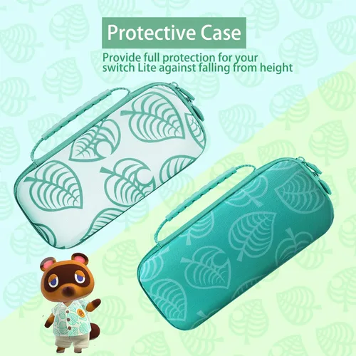 Vista 7 de TIKOdirect Carrying Case for Nintendo Switch lite, Shockproof Portable Travel Bag with Glitter Galaxy case, Screen Protectors and Cute Leaf Thumb