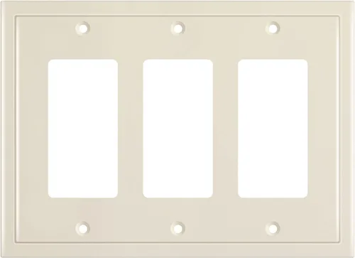 Vista 34 de Henne Bery Placa decorativa de pared con borde moderno, tapa de tomacorriente para cubrir enchufe, aleación de zinc maciza duradera