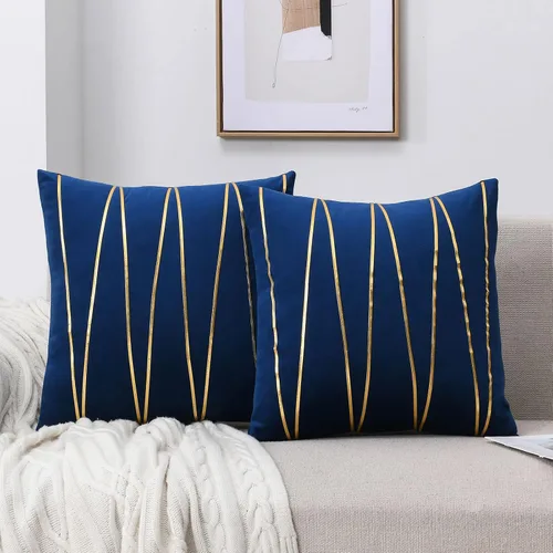 Vista 8 de WACOMECO - Juego de 2 fundas de cojín de terciopelo suaves, fundas decorativas para sofá, dormitorio, sala de estar, coche, 45,7 cm x 45,7 cm, negro