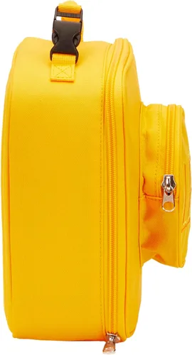 Vista 50 de Bolsa de almuerzo LEGO, duradera y aislada, con bolsillo de malla y compartimento con cremallera, perfecta para comidas sobre la marcha, negra