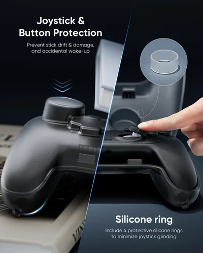 Vista 4 de Tiiletzote Protective Travel Case for Nintendo Switch 2 Pro Controller, Hard Shell 1:1 Fit Portable Carrying Case, Magnetic Closure, Joystick