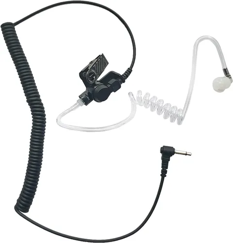 WODASEN Auricular de 0.138 in solo escucha 1 pin receptor de tubo acústico Walkie Talkies Auriculares de vigilancia para radios bidireccionales,