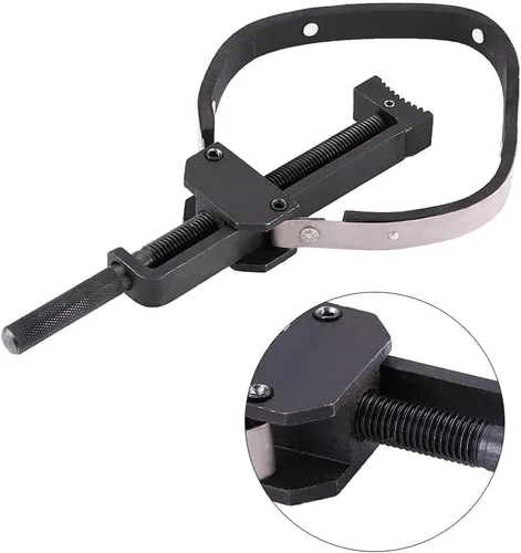 Vista 8 de Soporte de polea para volante Soporte de banda Soporte de volante Universal Ajustable Motocicleta Herramientas Especiales Llave para Mantenimiento
